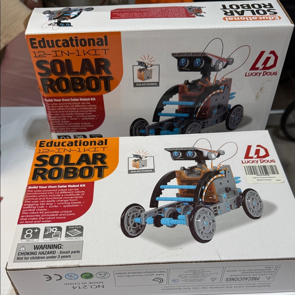 Educational Solar Robot Kit - Blue and Black